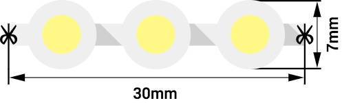 Лента светодиодная DIP 5мм, 96 LED/м, 7,7 Вт/м, 12В , IP68, Цвет: Желтый, 970мм Лента светодиодная DIP 5мм, 96 LED/м, 7,7 Вт/м, 12В , IP68, Цвет: Желтый, 970мм