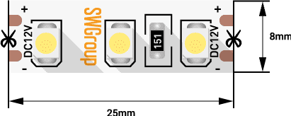 Лента светодиодная стандарт 3528, 120 LED/м, 9,6 Вт/м, 12В , IP20, Цвет: Ультрафиолет Лента светодиодная стандарт 3528, 120 LED/м, 9,6 Вт/м, 12В , IP20, Цвет: Ультрафиолет