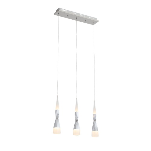 SL405.103.03 Светильник подвесной ST-Luce Хром/Хром, Белый LED 3*7W 3000K SL405.103.03 Светильник подвесной ST-Luce Хром/Хром, Белый LED 3*7W 3000K