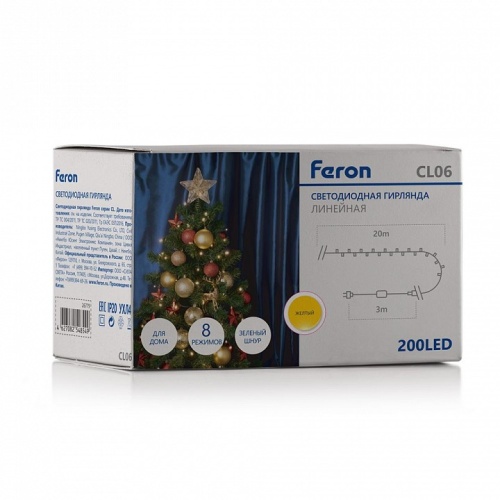 Гирлянда Нить Feron CL06 32314 фото 2 Гирлянда Нить Feron CL06 32314 фото 2