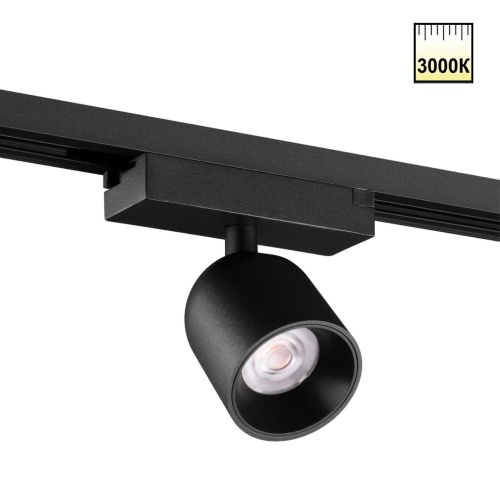 NOVOTECH 359807 PORT NT25 278 черный Светильник трековый однофазный трехжильный IP20 LED 10W 180-265V 3000К SOLETTE