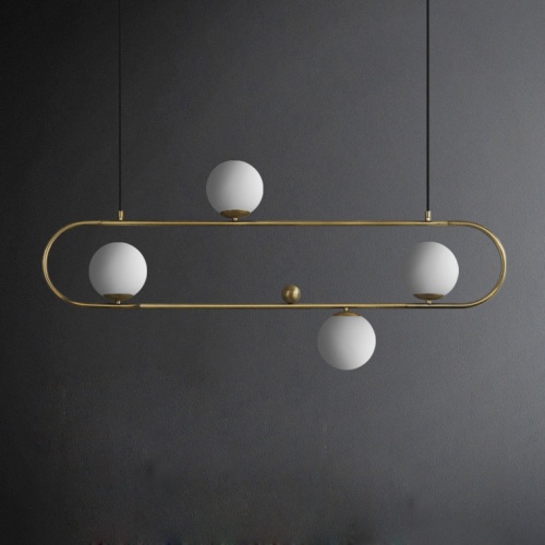 Подвесной реечный светильник HOOP L120 Bronze фото 12