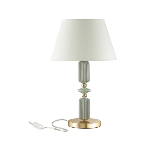 ODEON LIGHT EXCLUSIVE 4861/1TA CLASSIC ODL_EX21 133 золото/разноцветн./керамика/абажур Настольная лампа E27 1*60W CANDY