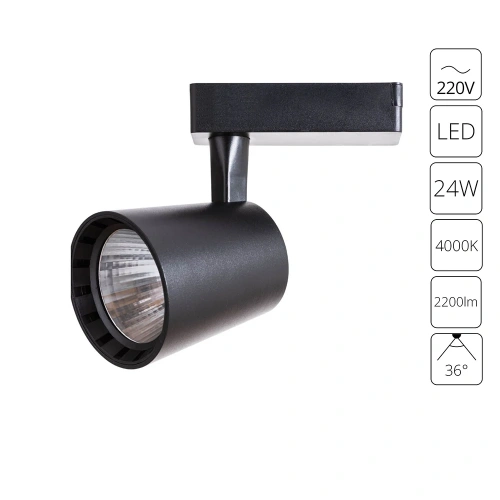 Трековый светильник Arte Lamp ATILLO A2324PL-1BK Трековый светильник Arte Lamp ATILLO A2324PL-1BK