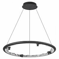 7001/55L HIGHTECH ODL25 000 Подвесной светильник черный ice crack/акрил разд. Вкл. с ПДУ IP20 LED 55W 1873Лм 3000/4000/5700K CRI > 90 CAYON