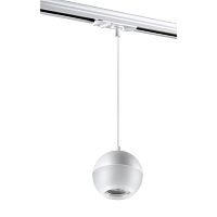NOVOTECH 370821 PORT NT22 126 белый Светильник трековый однофазный трехжильный, провод 1м IP20 GU10 9W 220V GARN