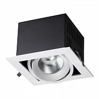 358440 SPOT NT20 545 белый/черн Встраиваемый карданный светильник IP20 LED 4000К 24W 100-265V GESSO