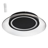 NOVOTECH 359190 OVER NT23 360 черный Светильник накладной диммируемый, в комплекте пульт ДУ IP20 LED 3000К~6000К 48W 220-240V WELLE