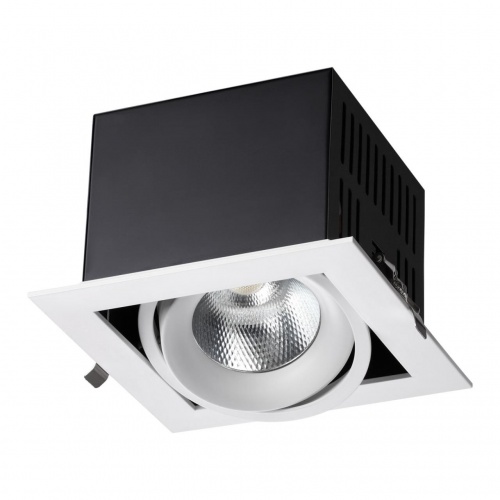 358440 SPOT NT20 545 белый/черн Встраиваемый карданный светильник IP20 LED 4000К 24W 100-265V GESSO 358440 SPOT NT20 545 белый/черн Встраиваемый карданный светильник IP20 LED 4000К 24W 100-265V GESSO