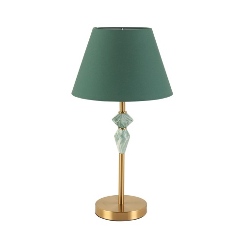 LUMION 8275/1T CLASSI LN26 049 латунь/зеленый, металл/керамика/ткань Настольная лампа Е14 1*40W 220V VERMONT