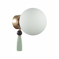 ODEON LIGHT EXCLUSIVE 5405/1W MODERN ODL_EX23 123 золотой/черный/зеленый/белый матовый металл/керамика/стекло Бра E14 1*40W PALLE