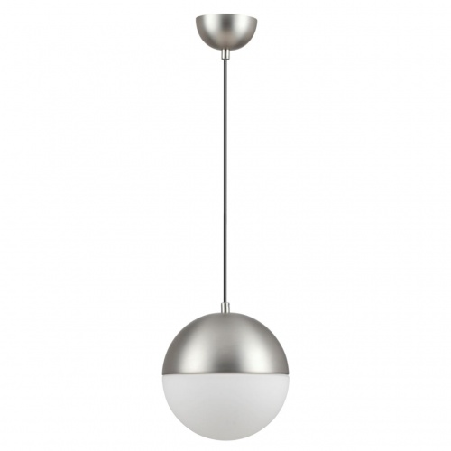4959/1A PENDANT ODL22 000 мат.никель/металл/белый/стекло Подвес E27 1*40W PINGA