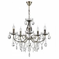 LUMION 8190/5 CLASSI LN26 094 античная бронза, металл/хрусталь Люстра E14 5*40W 220V LINN