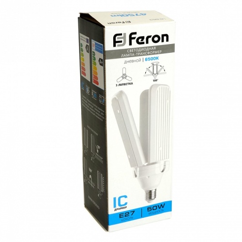 Лампа светодиодная Feron LB-653 E27 50Вт 6500K 48772 фото 3