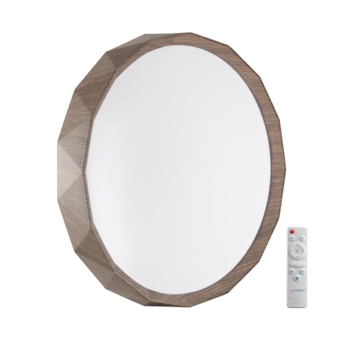 SONEX 7637/EL BASICA SN 169 Светильник пластик/кор. под дер LED 70Вт 3000-6000K D485 IP43 пульт ДУ ZIF WOOD