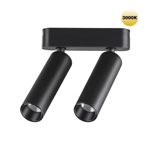 NOVOTECH 359252 SHINO NT23 188 черный Трековый светильник для низковольтного шинопровода IP20 LED 14W 48V 1260Лм 3000К SMAL