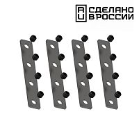 NOVOTECH 135133  NT21 139 черный Соединитель прямой внутренний для арт 135129-135130; 135179-135180; 135189-135192 (4 шт. в комплекте) FLUM