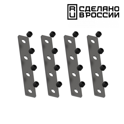 NOVOTECH 135133  NT21 139 черный Соединитель прямой внутренний для арт 135129-135130; 135179-135180; 135189-135192 (4 шт. в комплекте) FLUM