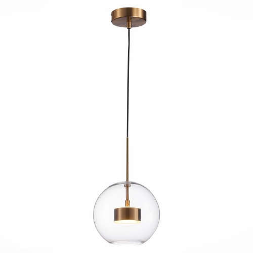 SL1133.233.01 Светильник подвесной ST-Luce Латунь/Прозрачный LED 1*14W 3000K SL1133.233.01 Светильник подвесной ST-Luce Латунь/Прозрачный LED 1*14W 3000K