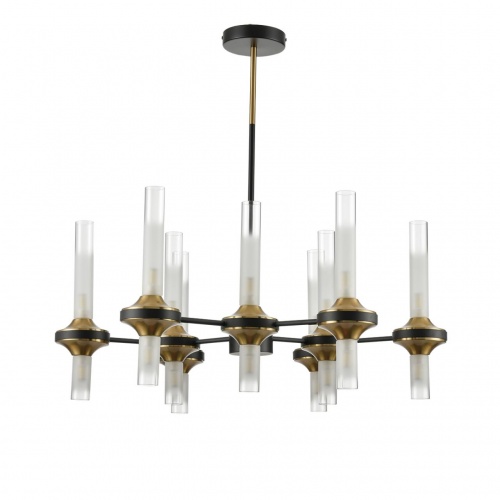 LUMION 8112/18 NEOCLASSI LN26 096 черный/бронза/прозрачный, металл/стекло Люстра потолочная G9 18*30W 220V TAMARESA