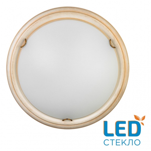 7605/BL SNOK SN Светильник стекло/белое/кремовый/бронза LED 24Вт 4000K D360 IP20 PROVENCE 7605/BL SNOK SN Светильник стекло/белое/кремовый/бронза LED 24Вт 4000K D360 IP20 PROVENCE