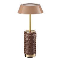 ODEON LIGHT EXCLUSIVE 5453/8TLA L-VISION ODL_EX26 010 светлая бронза/бежевый/кофейный/металл/керамика Настольная лампа беспроводная LED*8W 3000K LULU
