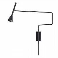 ODEON LIGHT 7031/1W HIGHTECH ODL25 271 Настенный светильник с выкл. черный/металл IP20 GU10 LED 10W 220V IZZY