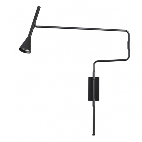 ODEON LIGHT 7031/1W HIGHTECH ODL25 271 Настенный светильник с выкл. черный/металл IP20 GU10 LED 10W 220V IZZY