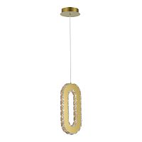 SL6506.203.01 Светильник подвесной ST-Luce Золотистый/Золотистый, Прозрачный LED 1*9W 3000K
