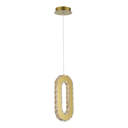 SL6506.203.01 Светильник подвесной ST-Luce Золотистый/Золотистый, Прозрачный LED 1*9W 3000K SL6506.203.01 Светильник подвесной ST-Luce Золотистый/Золотистый, Прозрачный LED 1*9W 3000K