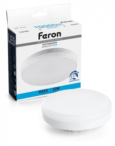 Лампа светодиодная Feron LB-456 GX53 12Вт 6400K 51066 Лампа светодиодная Feron LB-456 GX53 12Вт 6400K 51066