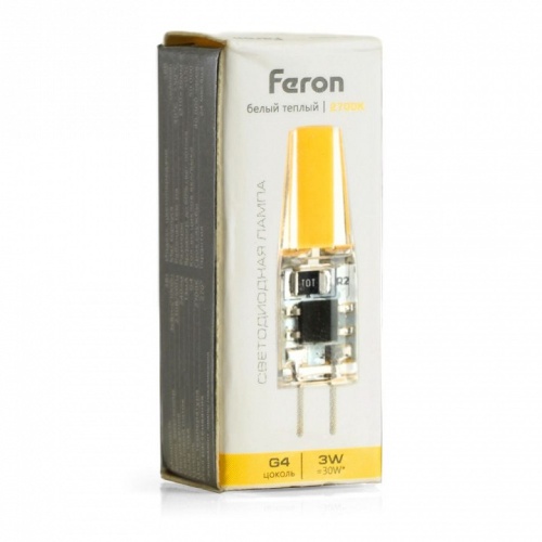 Лампа светодиодная Feron LB-423 G4 3Вт 2700K 51167 фото 2