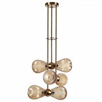 ODEON LIGHT EXCLUSIVE 5402/6 MODERN ODL_EX23 000 золотой/янтарный/металл/стекло Подвес E14 6*40W ELICA