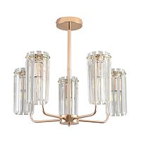 LUMION 8347/5 CLASSI LN26 155 золото/прозрачный, металл/хрусталь Люстра подвесная E14 5*40W 220V FAVLA