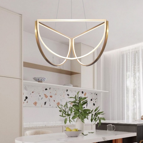 Подвесной светильник SOLANA LIGHT 3 Gold фото 3