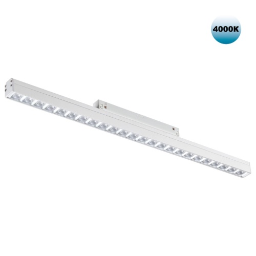 NOVOTECH 358419 SHINO NT20 152 белый Трековый светильник для низков. шинопровода IP20 LED 4000K 24W 48V FLUM
