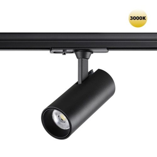 359149 PORT NT23 200 черный Светильник трековый однофазный двухжильный IP20 LED 15W 220V 3000К 1440Лм SELENE