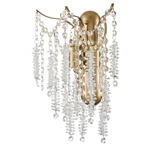 LUMION 8243/2W CLASSI LN26 086 латунь, металл/хрусталь Бра E14 2*40W 220V KRISTINA