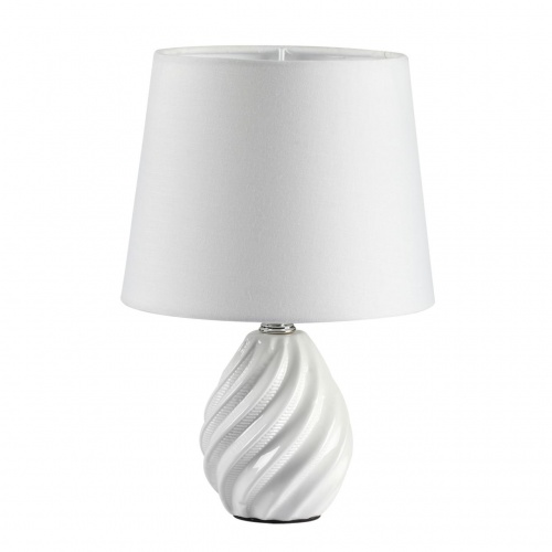LUMION 8143/1T MODERNI LN26 492 белый, керамика/текстиль Настольная лампа Е27 1*60W 220V KEILA