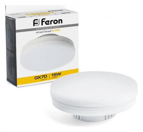 Лампа светодиодная Feron LB-472 GX70 15Вт 2700K 48303 фото 2