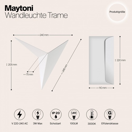 Накладной светильник Maytoni Technical Trame C808WL-L3W фото 5 Накладной светильник Maytoni Technical Trame C808WL-L3W фото 5