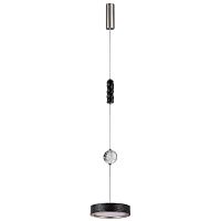ODEON LIGHT EXCLUSIVE 5451/32LB L-VISION ODL_EX26 017 черный/никель/металл/керамика/хрусталь/акрил Подвес LED 32W 2000К/3000K/4000K RIVIERA