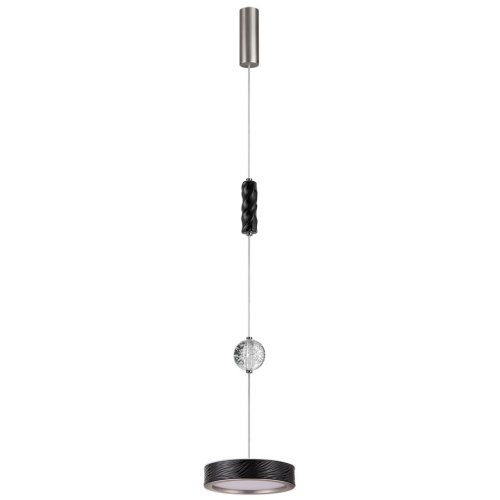 ODEON LIGHT EXCLUSIVE 5451/32LB L-VISION ODL_EX26 017 черный/никель/металл/керамика/хрусталь/акрил Подвес LED 32W 2000К/3000K/4000K RIVIERA
