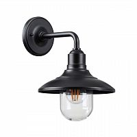 ODEON LIGHT 4965/1W NATURE ODL22 713 черный/стекло Ландшафтный настен.светильник E27 1*60W IP44 CAMPA