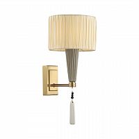 ODEON LIGHT EXCLUSIVE 5403/1W CLASSIC ODL_EX23 117 бронзовый/светло-коричневый/кремовый металл/керамика/ткань Бра E14 1*40W LATTE