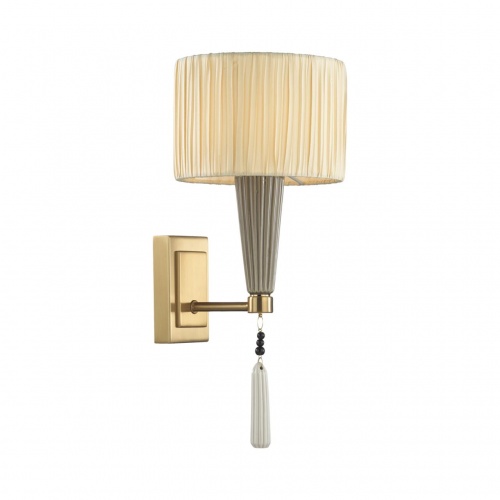 ODEON LIGHT EXCLUSIVE 5403/1W CLASSIC ODL_EX23 117 бронзовый/светло-коричневый/кремовый металл/керамика/ткань Бра E14 1*40W LATTE
