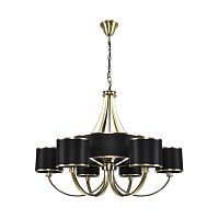 LUMION 8406/9 MODERNI LN26 000 античная бронза/черный металл/текстиль Люстра E14 6*40W + G9 3*20W 220V DEMETRA