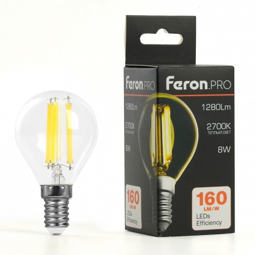 Лампа светодиодная Feron LB-1708 E14 8Вт 2700K 51259 фото 4