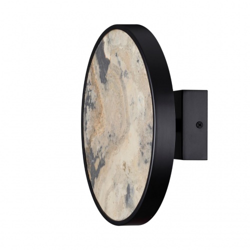 ODEON LIGHT 5064/15WL L-VISION ODL24 205 черн./серо-беж./металл/натур.камень/акрил Настенн.светильн. с переключ.цветов.темпер. LED 15W 3000К/4000K/6000K BERGI