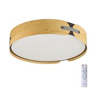 SONEX 7721/100L AVRA LED SN 597 Светильник металл/пластик/белый/черный/дерево LED 100Вт 3000-6000K D600 IP20 пульт ДУ CORAGGIO